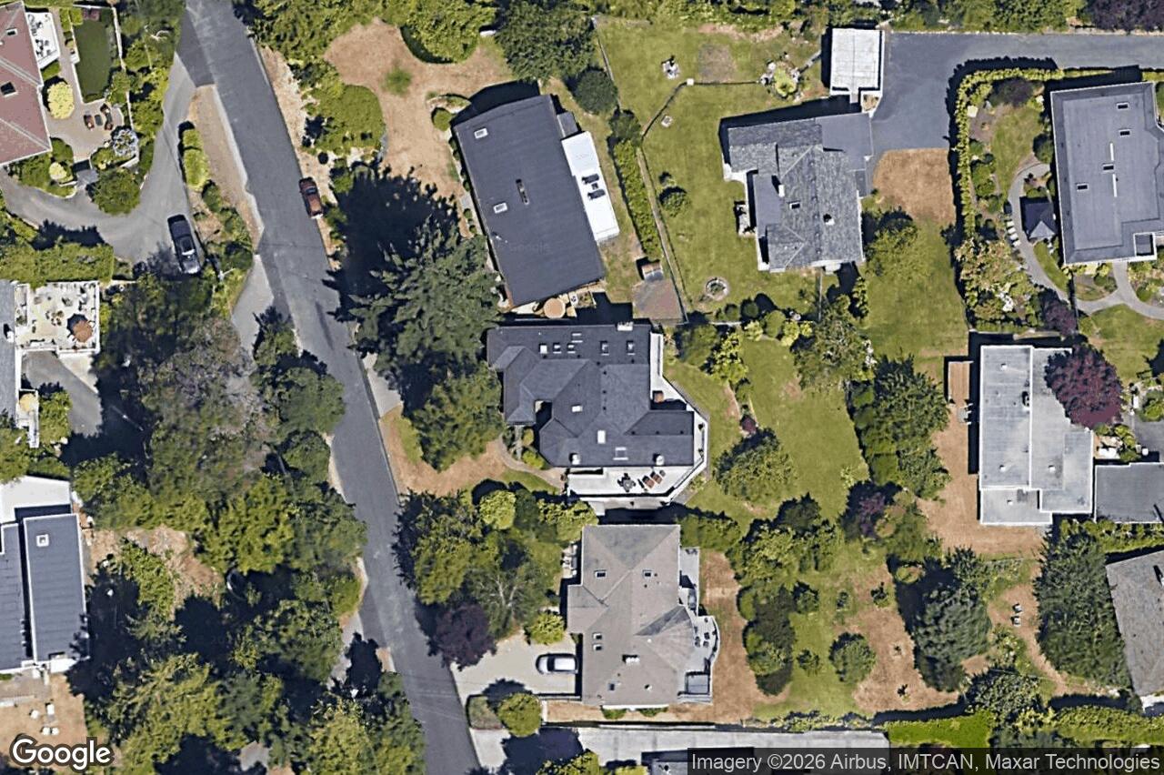 Aerial view of 4961 Lochside Dr, Saanich