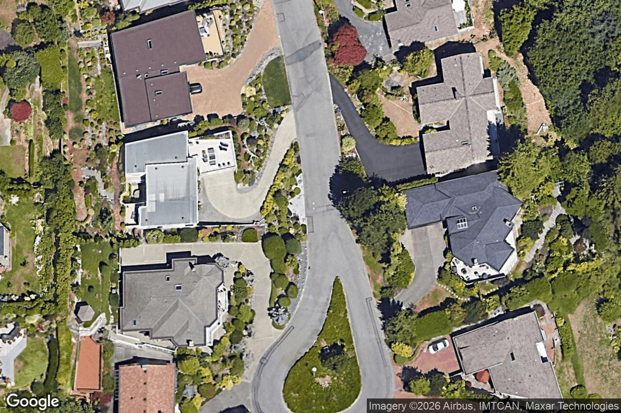 Aerial view of 5009 Georgia Park Terr, Saanich