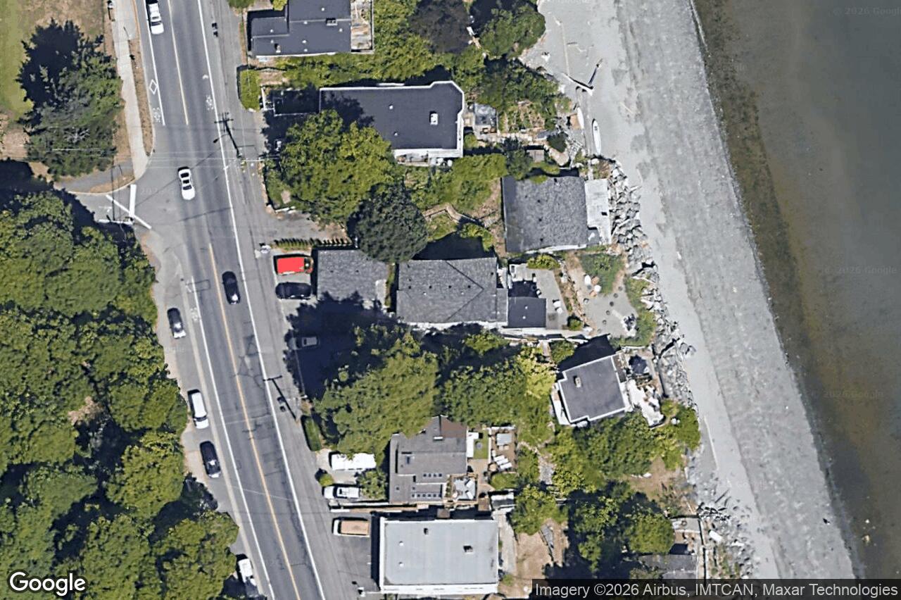 Aerial view of 5009 Cordova Bay Rd, Saanich