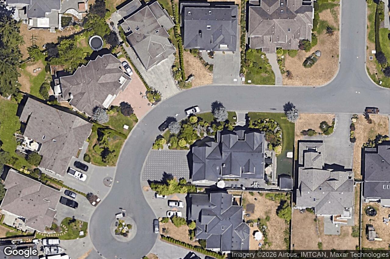 Aerial view of 4973 La Quinta Pl, Saanich