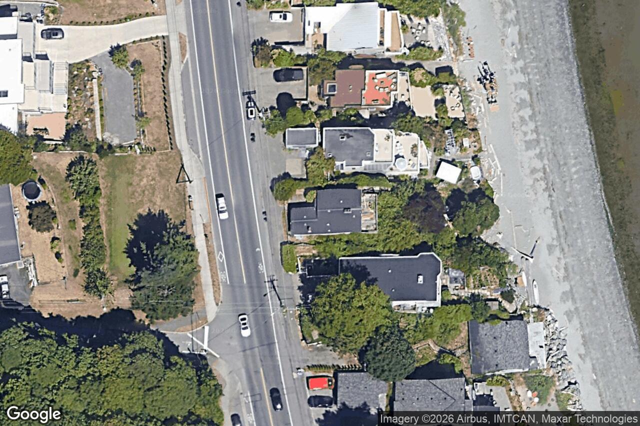 Aerial view of 5015 Cordova Bay Rd, Saanich