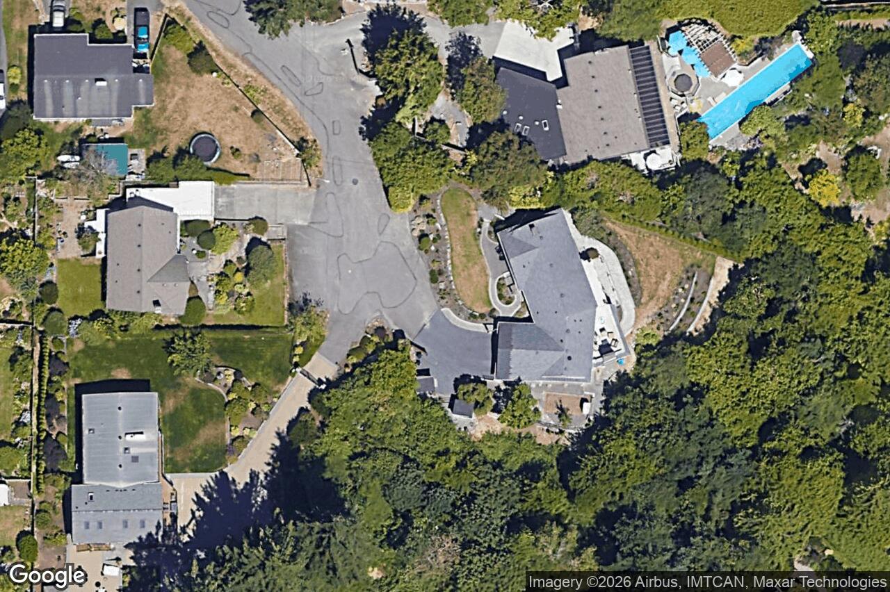 Aerial view of 5011 Hilarie Pl, Saanich