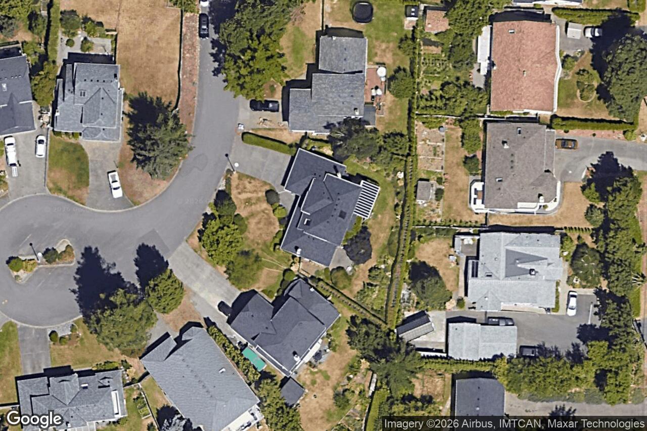 Aerial view of 5047 Benton Crt, Saanich