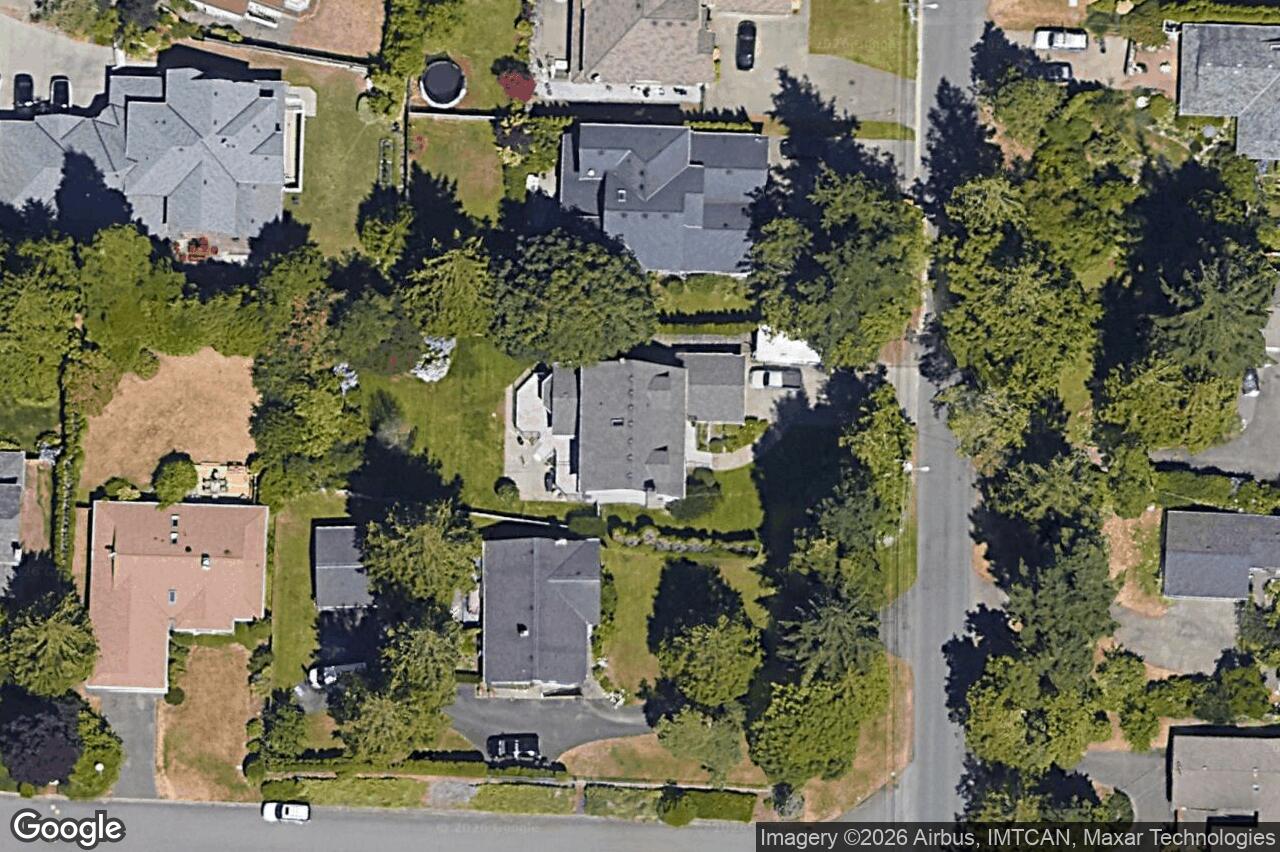 Aerial view of 5060 Del Monte Ave, Saanich