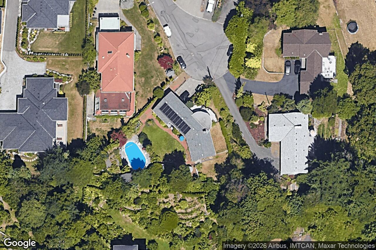 Aerial view of 5054 Catalina Terr, Saanich