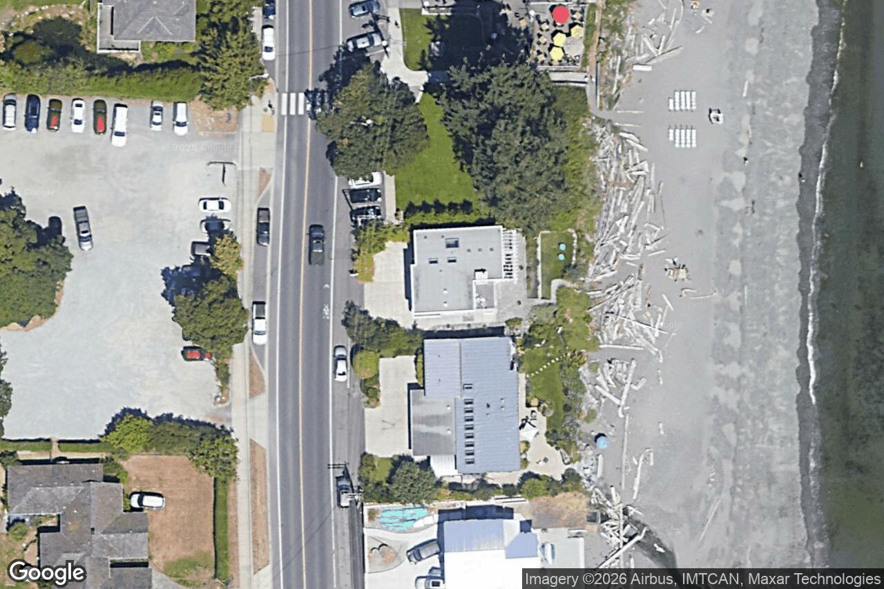 Aerial view of 5097 Cordova Bay Rd, Saanich