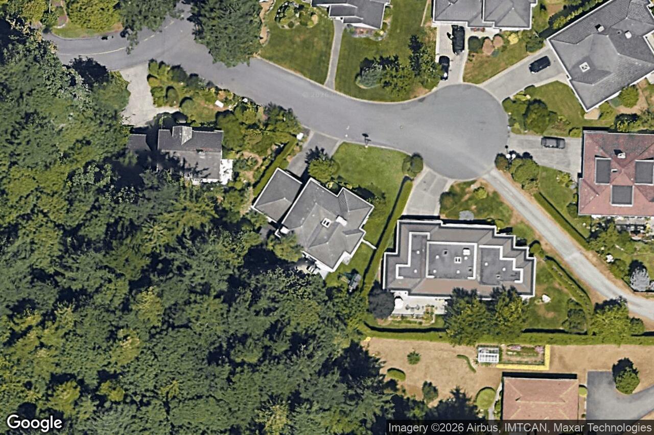 Aerial view of 805 Del Monte Lane, Saanich
