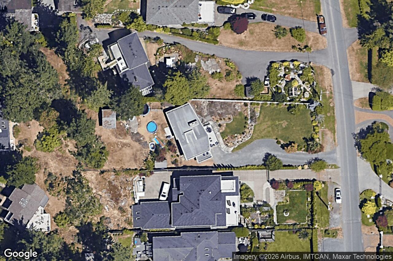 Aerial view of 5266 Parker Ave, Saanich