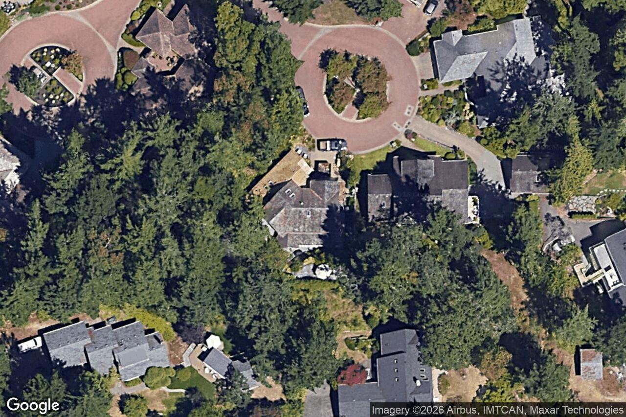 Aerial view of 929 Matticks Wood Lane, Saanich