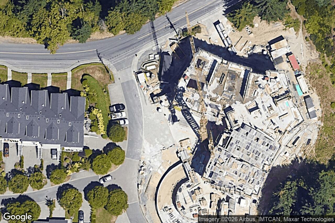 Aerial view of 503 – 5388 Hill Rise Terr, Saanich