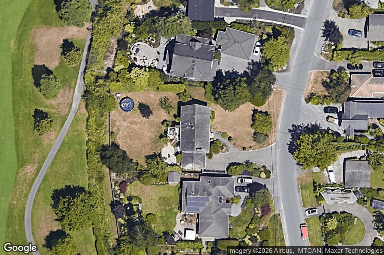 Aerial view of 5348 Parker Ave, Saanich