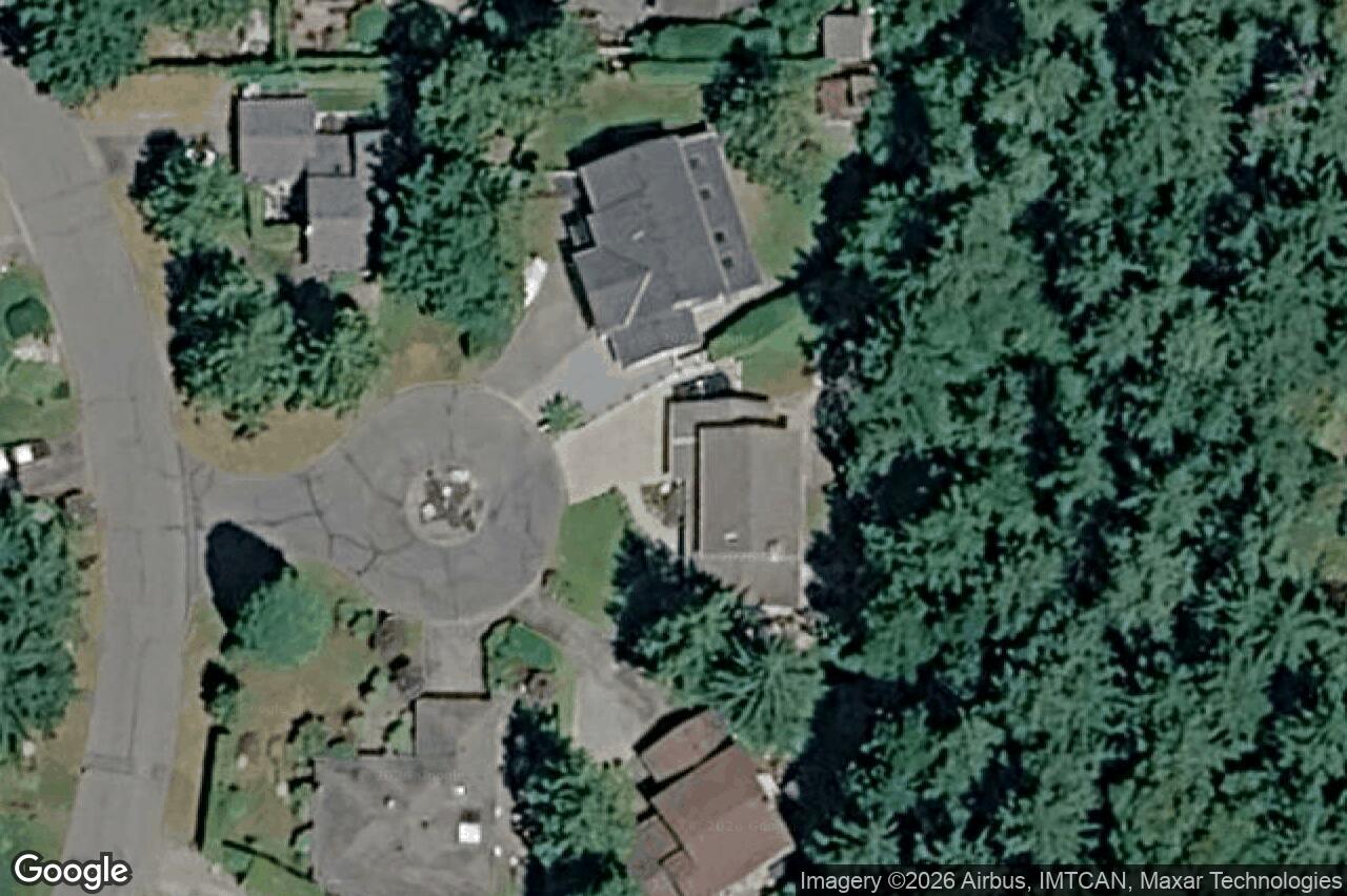 Aerial view of 1018 Elstree Close, Central Saanich