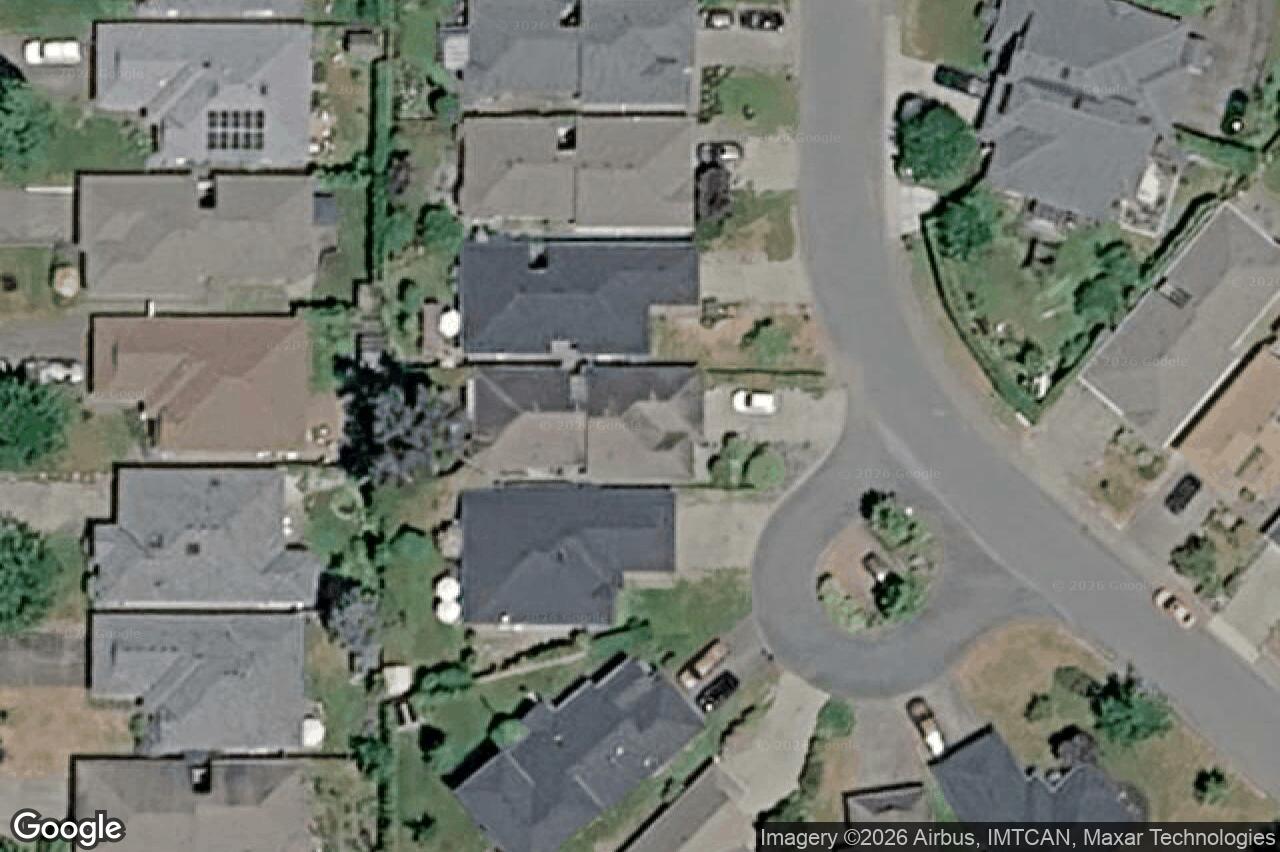 Aerial view of 7952 Polo Park Cres, Central Saanich