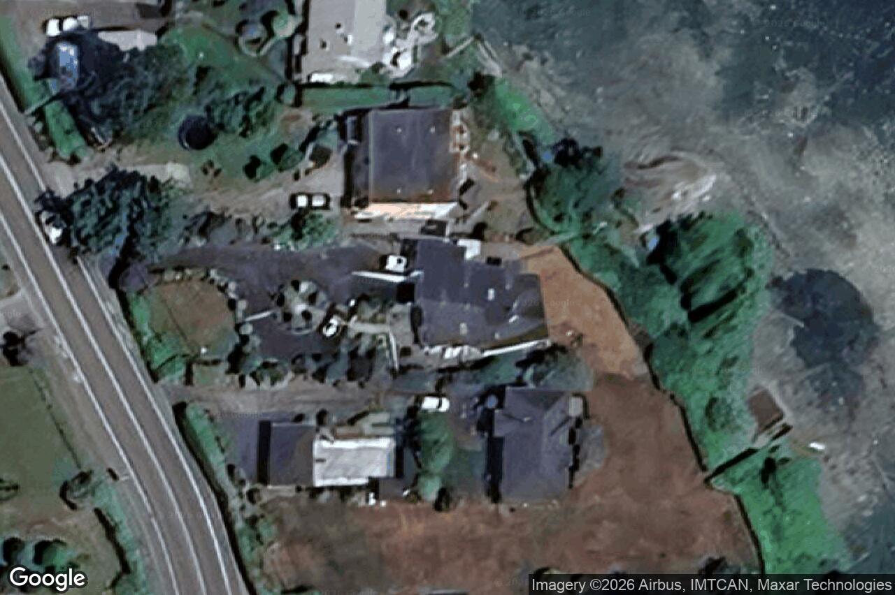 Aerial view of 8503 Lochside Dr, North Saanich