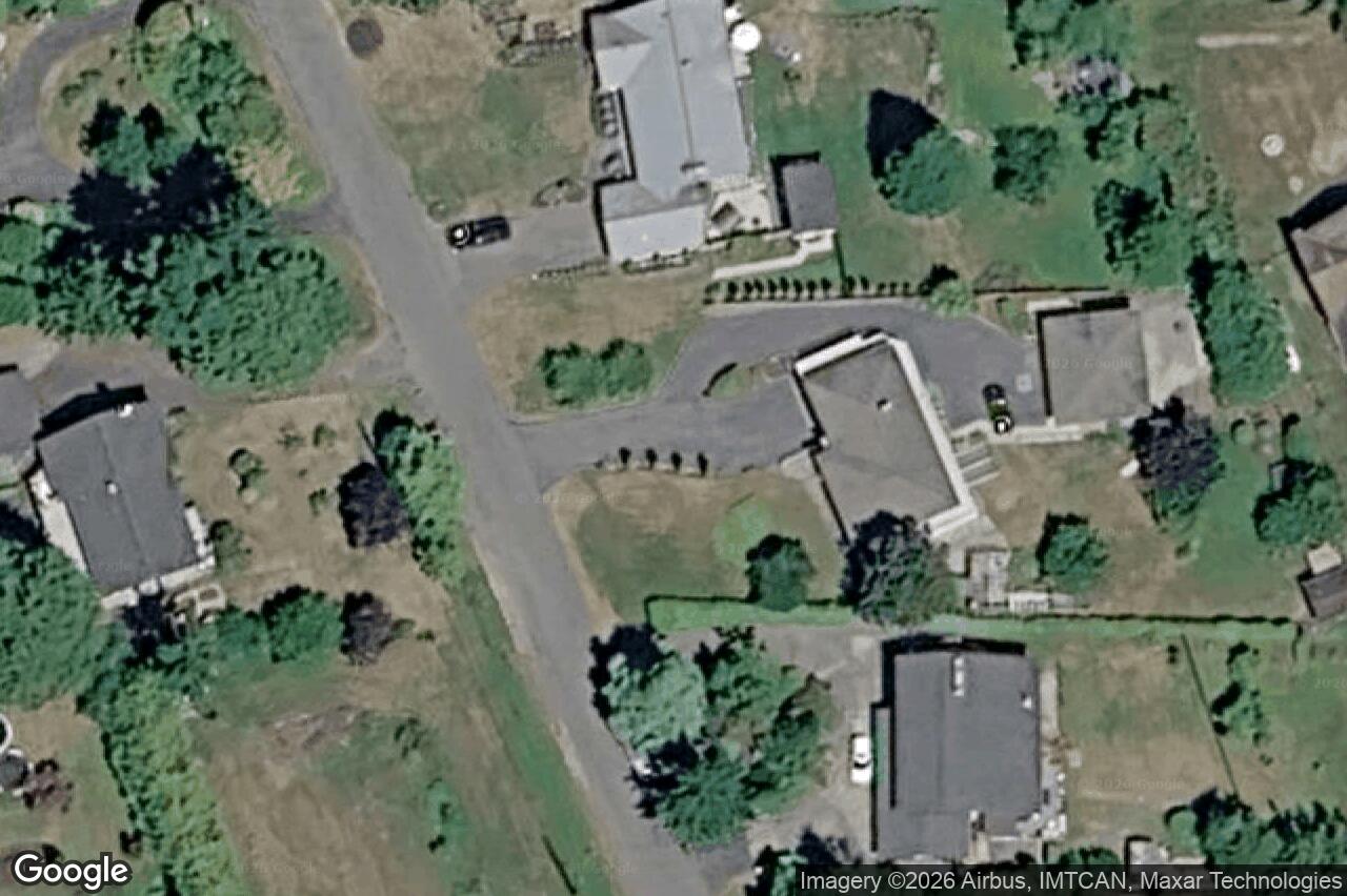 Aerial view of 8705 Ebor Terr, North Saanich