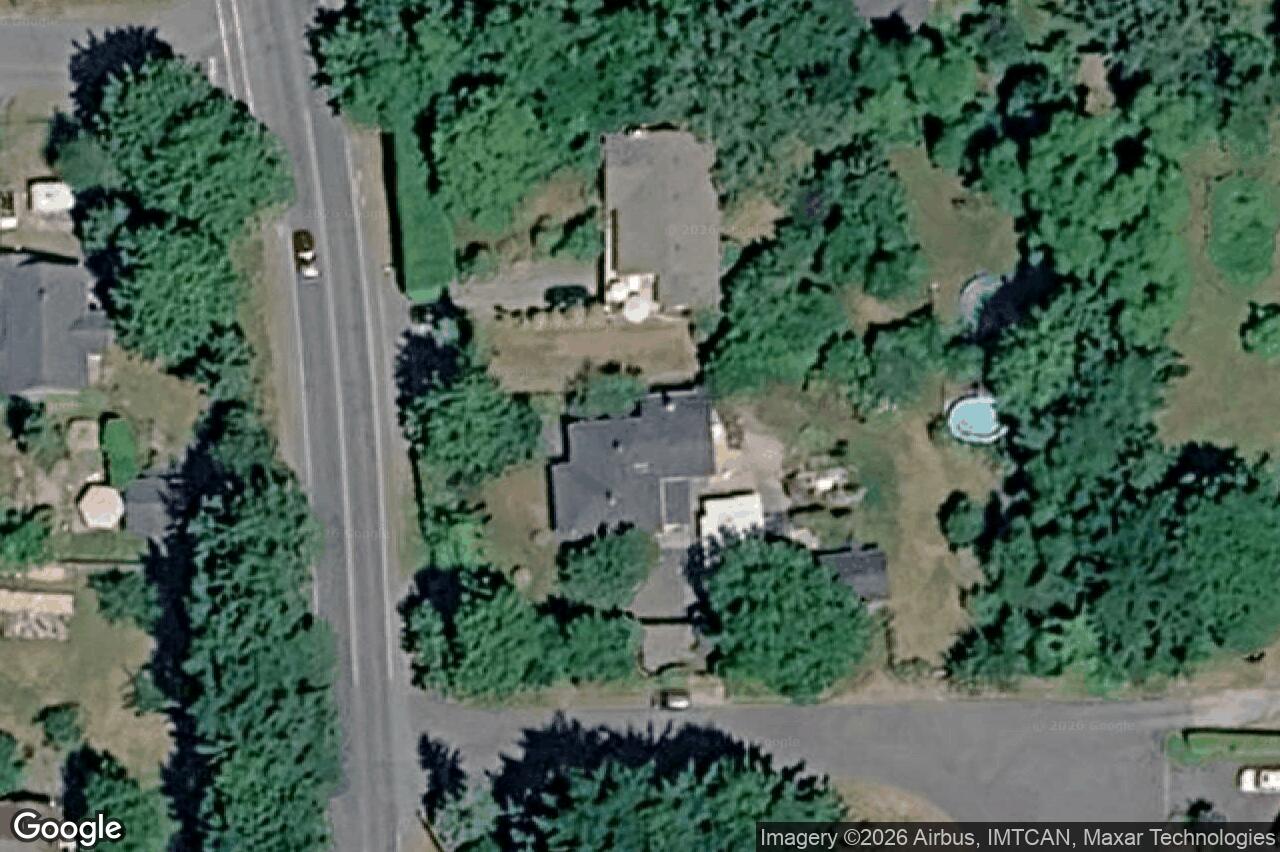 Aerial view of 9255 East Saanich Rd, North Saanich