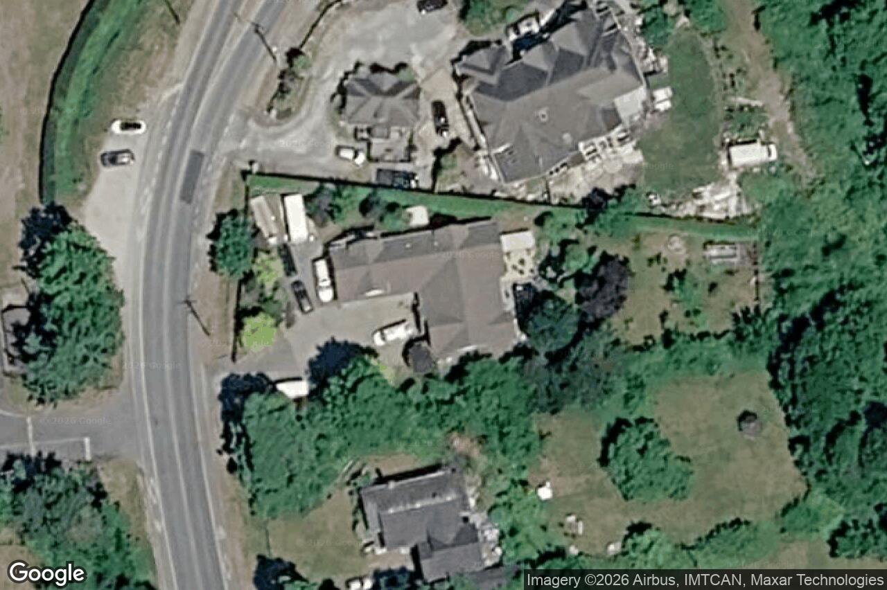 Aerial view of 9319 East Saanich Rd, North Saanich
