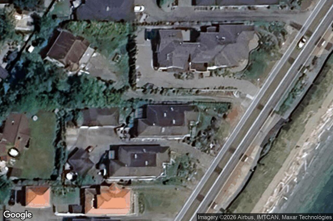 Aerial view of 9460 Lochside Dr, Sidney