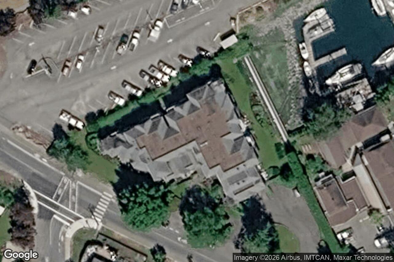 Aerial view of 101 – 10431 Resthaven Dr, Sidney