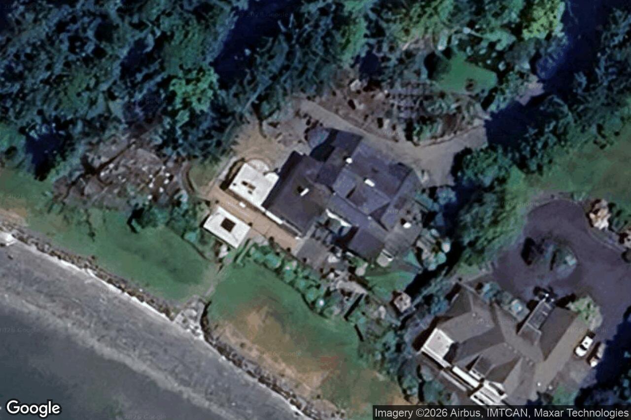 Aerial view of 605 Towner Park Rd, North Saanich