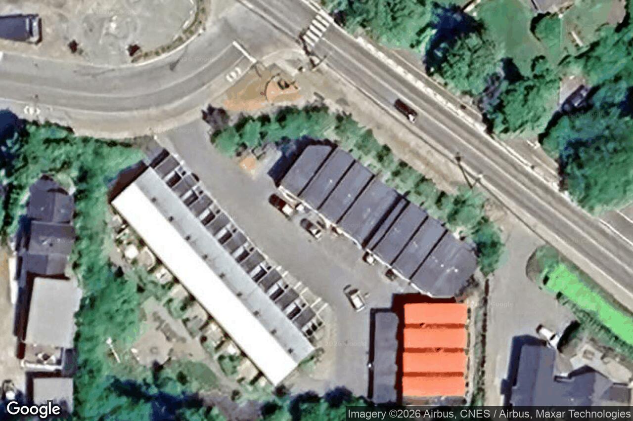 Aerial view of 102 – 605 Gibson St, Tofino