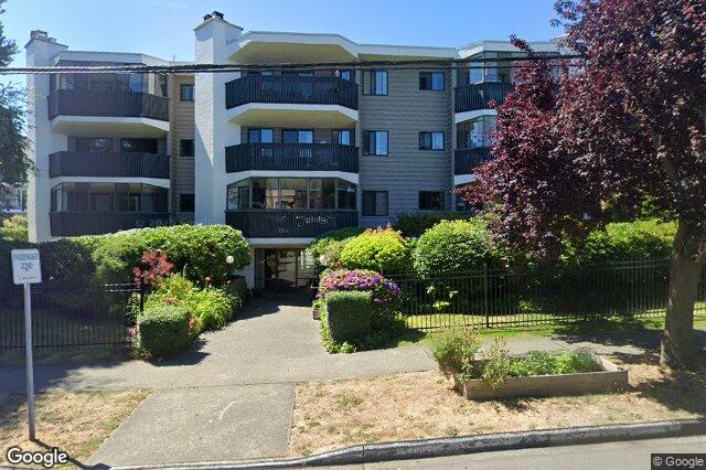 Street view of 204 – 1011 Burdett Ave, Victoria