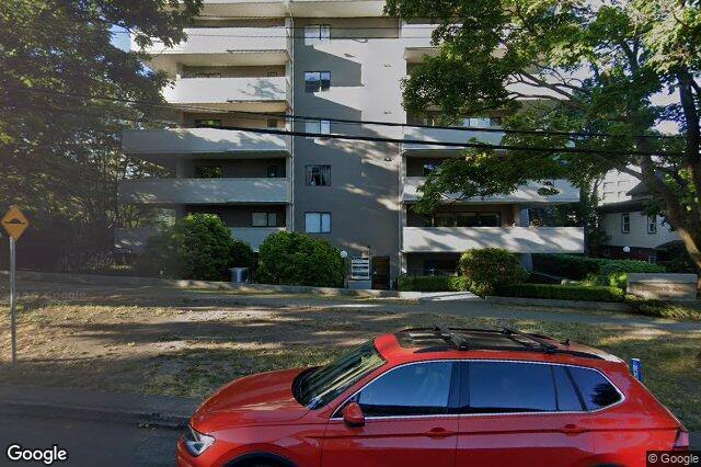 Street view of 101 – 821 Burdett Ave, Victoria