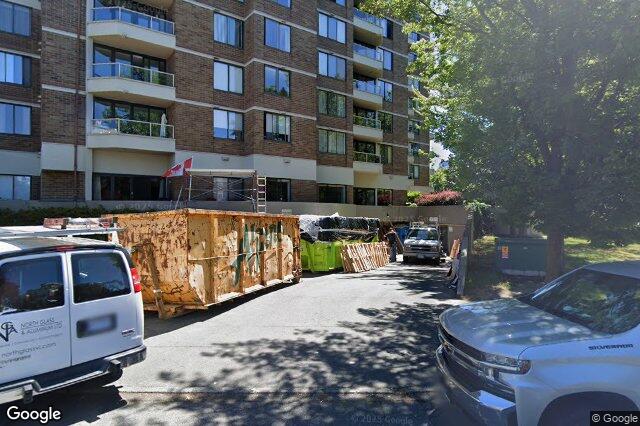 Street view of 1102 – 225 Belleville St, Victoria