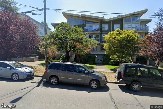 Street view of 402 – 1155 Yates St, Victoria
