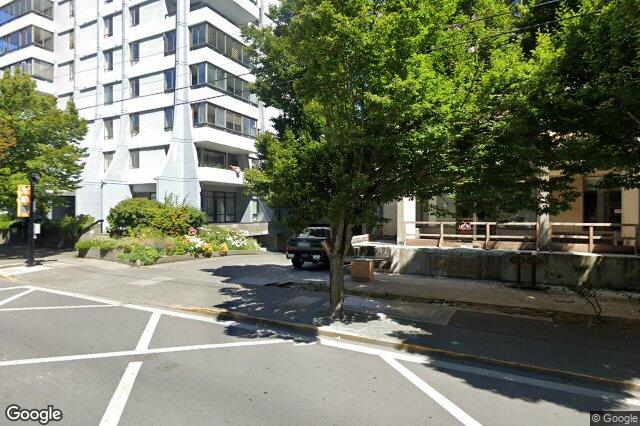 Street view of 807 – 1090 Johnson St, Victoria
