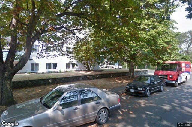 Street view of 107 – 1419 Stadacona Ave, Victoria