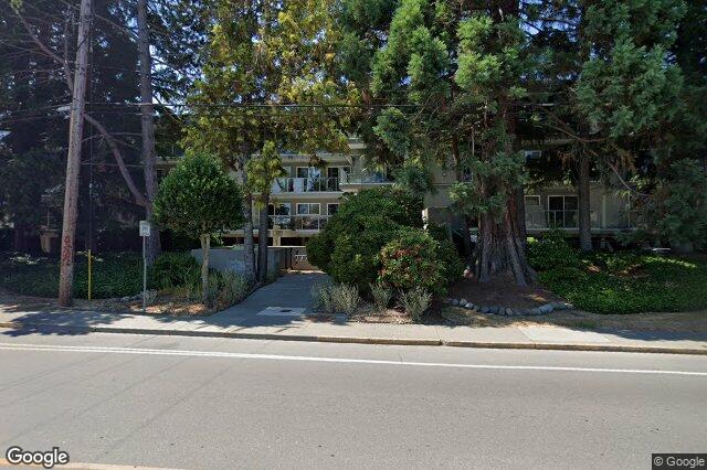 Street view of 212 – 2022 Foul Bay Rd, Victoria