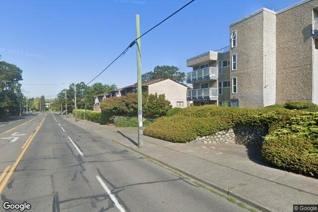 Street view of 107 – 1366 Hillside Ave, Victoria