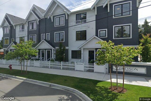 Street view of TH2 – 3450 Whittier Ave, Saanich