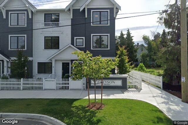 Street view of TH4 – 3450 Whittier Ave, Saanich