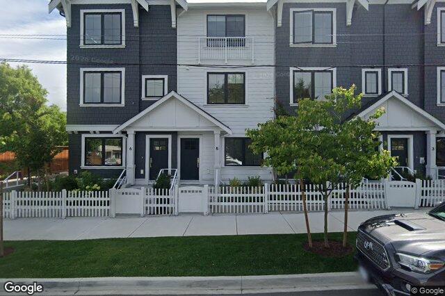 Street view of TH14 – 3450 Whittier Ave, Saanich