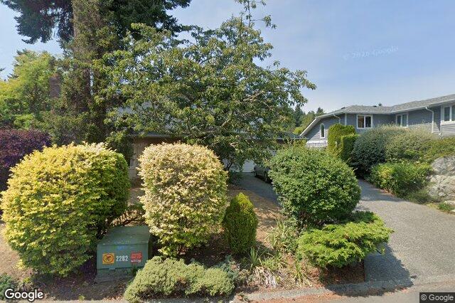 Street view of 1010 Scottswood Lane, Saanich