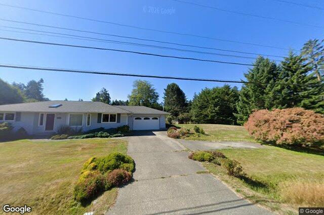 Street view of 1588 Whiffin Spit Rd, Sooke