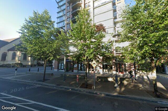Street view of S1104 – 737 Humboldt St, Victoria