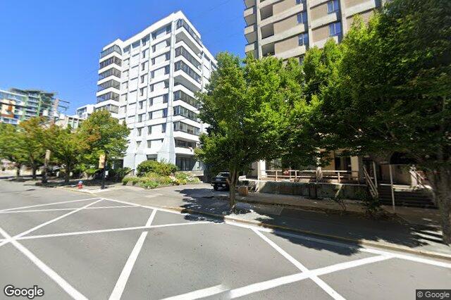 Street view of 807 – 1090 Johnson St, Victoria