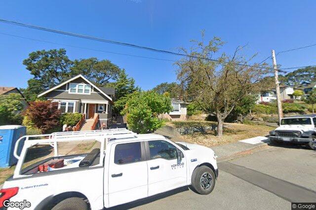 Street view of 2614 Avebury Ave, Victoria