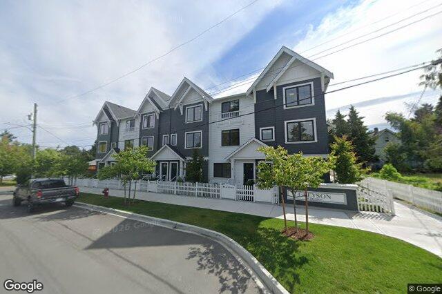 Street view of TH2 – 3450 Whittier Ave, Saanich