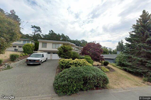 Street view of 4607 Boulderwood Dr, Saanich