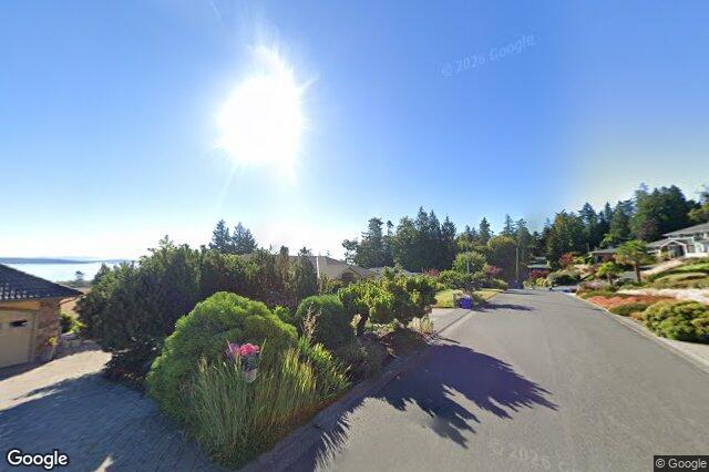 Street view of 7012 Island View Pl, Central Saanich